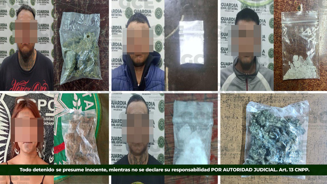 ¡Narcomenudeo al límite! Caen 26 en mega redada antidrogas en SLP